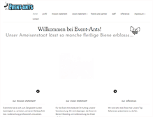 Tablet Screenshot of event-ants.com